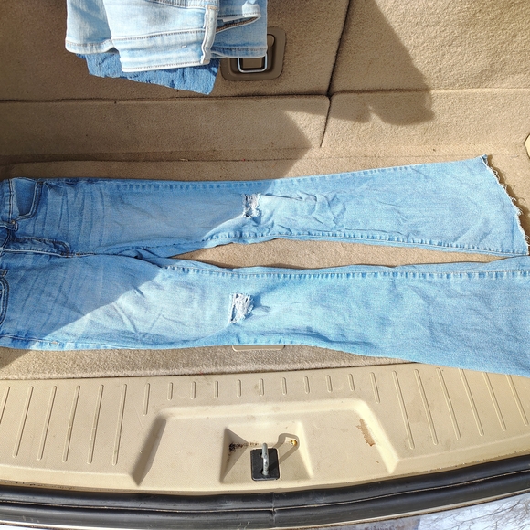 Light Blue Flare Jeans - Picture 1 of 4